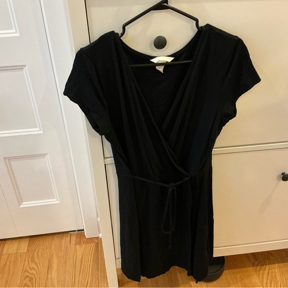 Black Wrap Dress V-Neck H&M